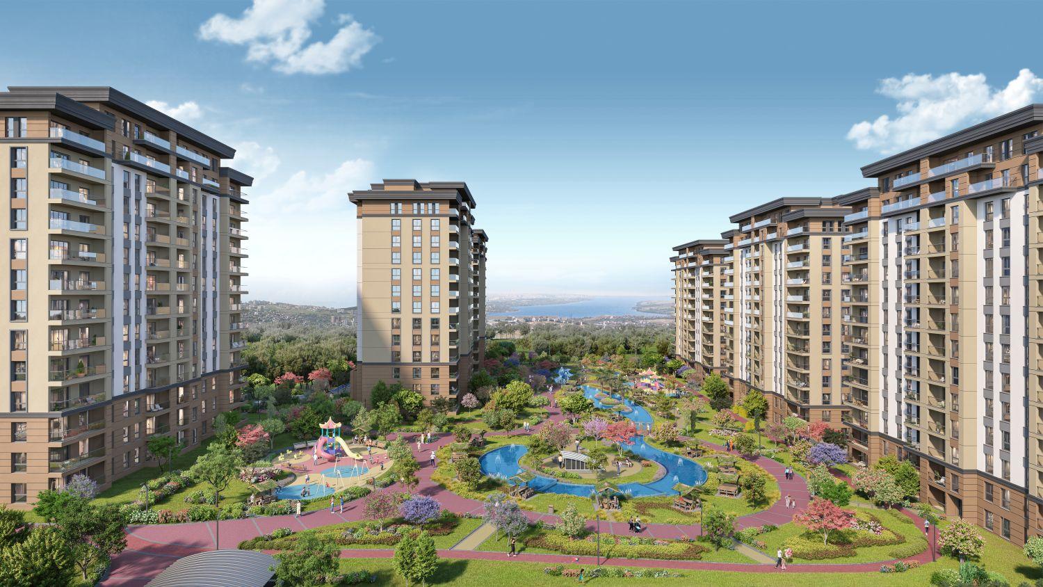 4+1 Luxury Apartment in Bizim Evler 12 Project - Avcılar / Ispartakule - Suitable for Citizenship