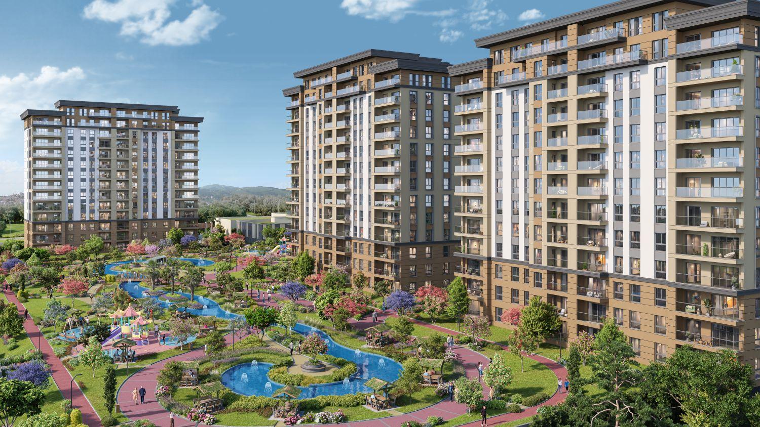 4+1 Luxury Apartment in Bizim Evler 12 Project - Avcılar / Ispartakule - Suitable for Citizenship