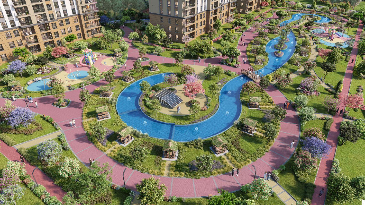 4+1 Luxury Apartment in Bizim Evler 12 Project - Avcılar / Ispartakule - Suitable for Citizenship