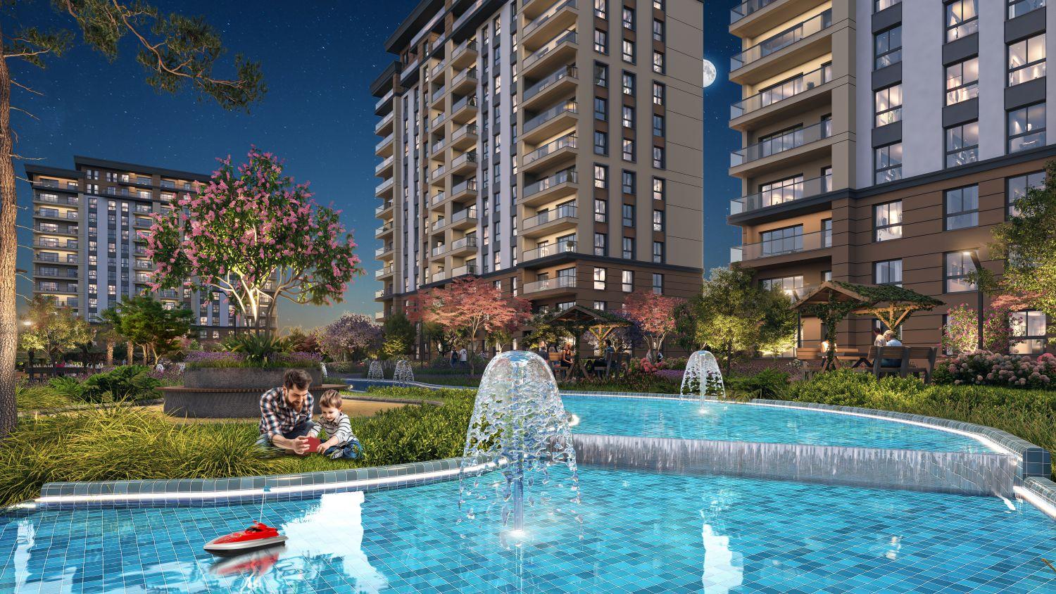 4+1 Luxury Apartment in Bizim Evler 12 Project - Avcılar / Ispartakule - Suitable for Citizenship