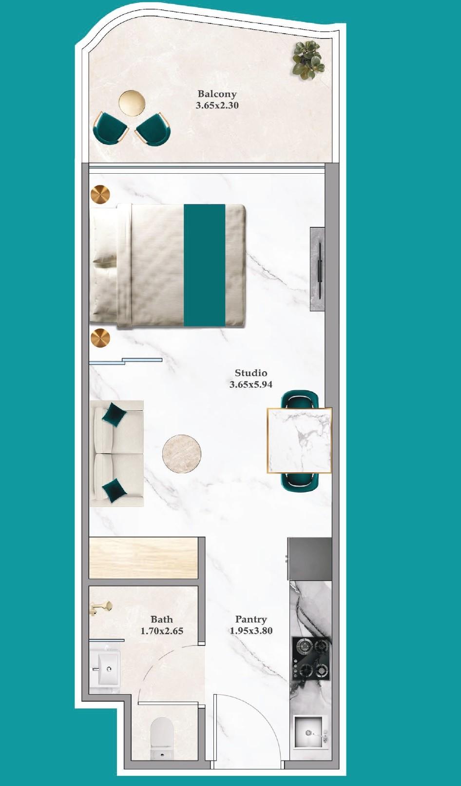 Breez by Danube - Flex Studio -  Breeze of The Sea, Sea Front Luxury