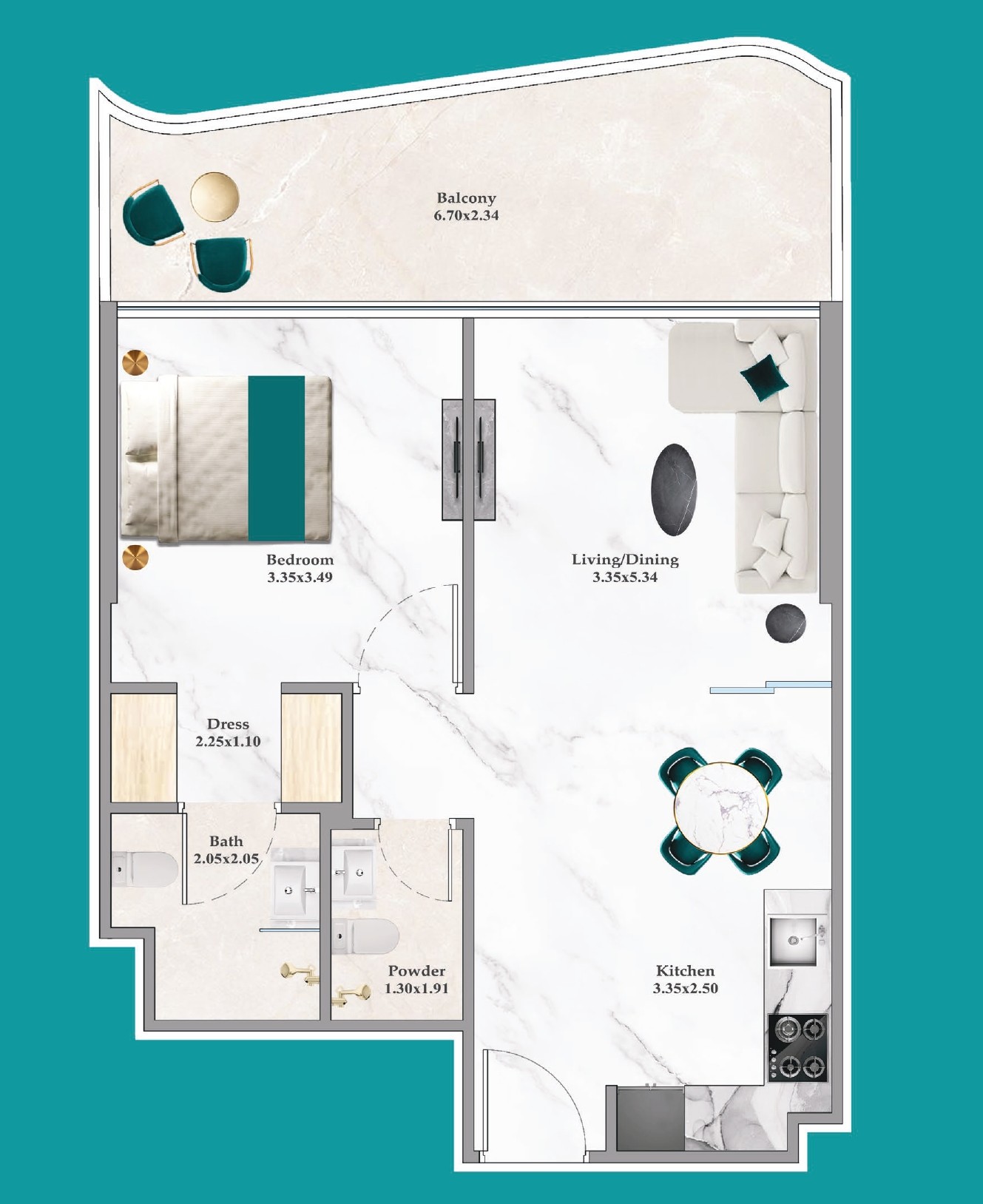 Breez by Danube - Flex 1 Bedroom Apartment