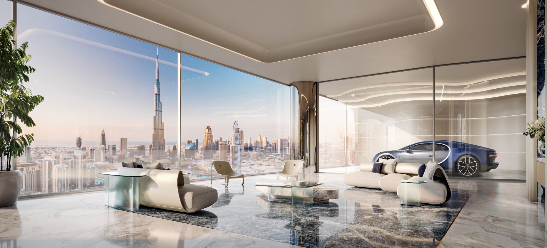 BUGATTI RESIDENCES - 2 Luxury Bedrooms + Store/Maid Room with Pool