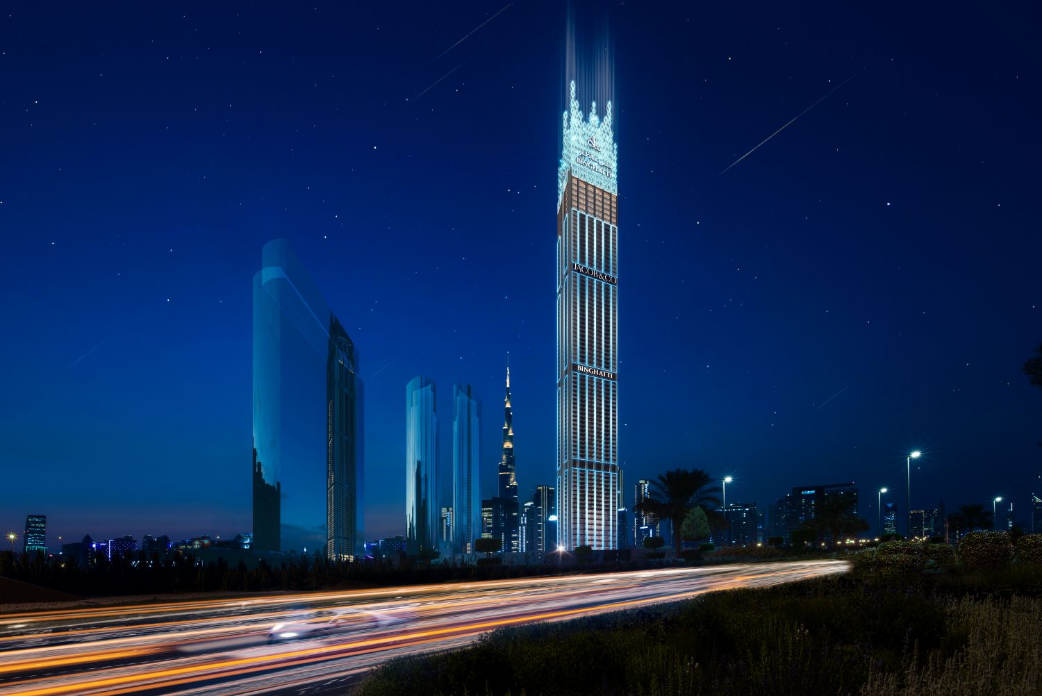 Burj Binghatti Jacob & Co - 2 Bedroom Emerald Villa + Pool