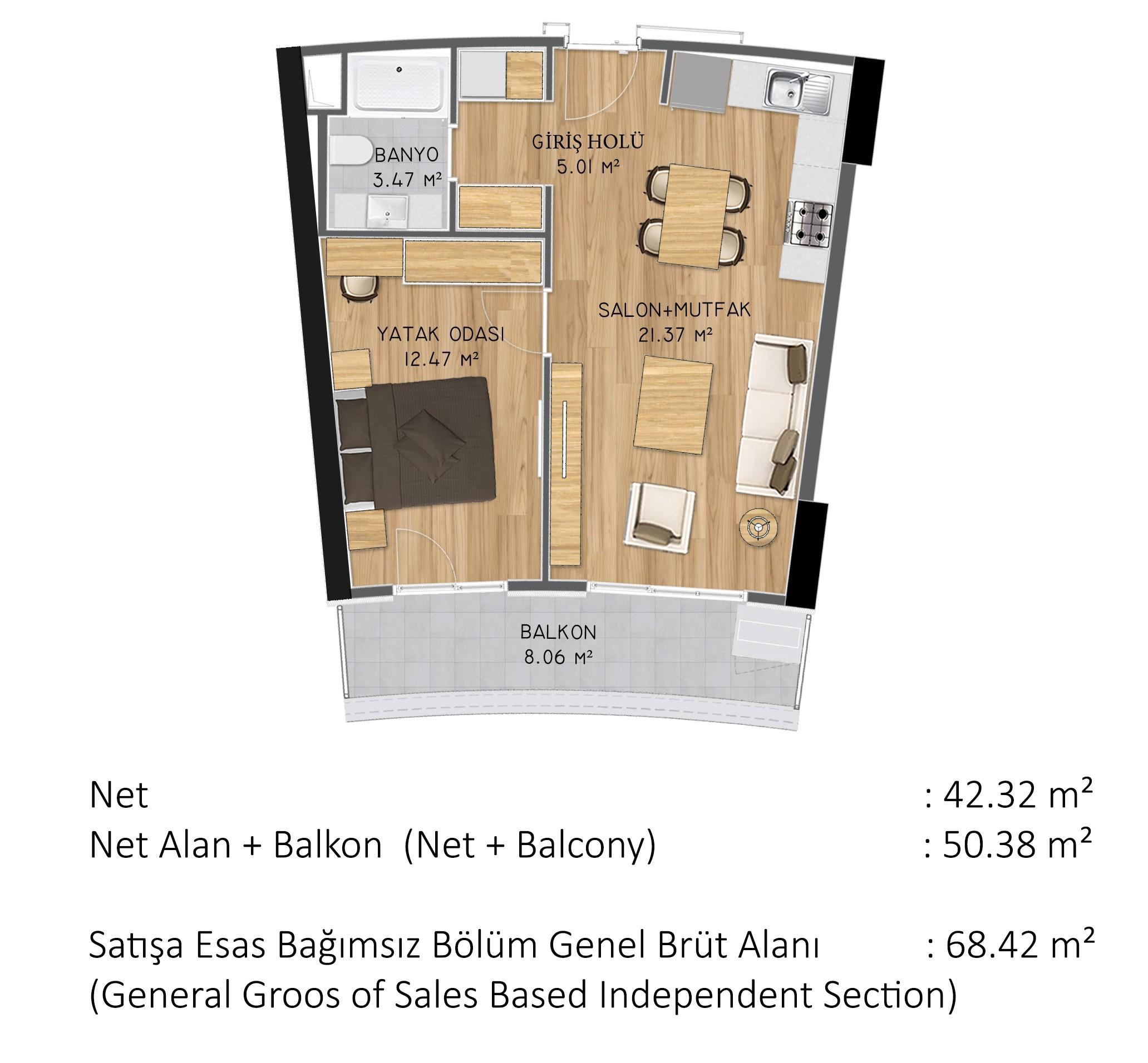 Luxury 1 Bedroom Apartment for Sale in Büyükçekmece