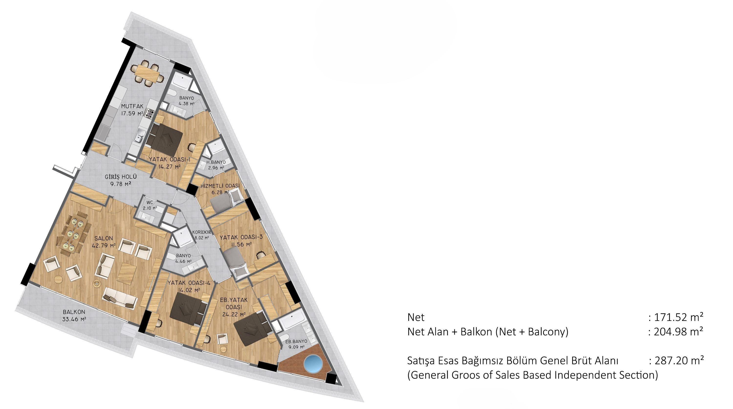 شقة فاخرة من 5 غرف نوم للبيع في بيوك تشكمجة — مناسبة للحصول على الجنسية
