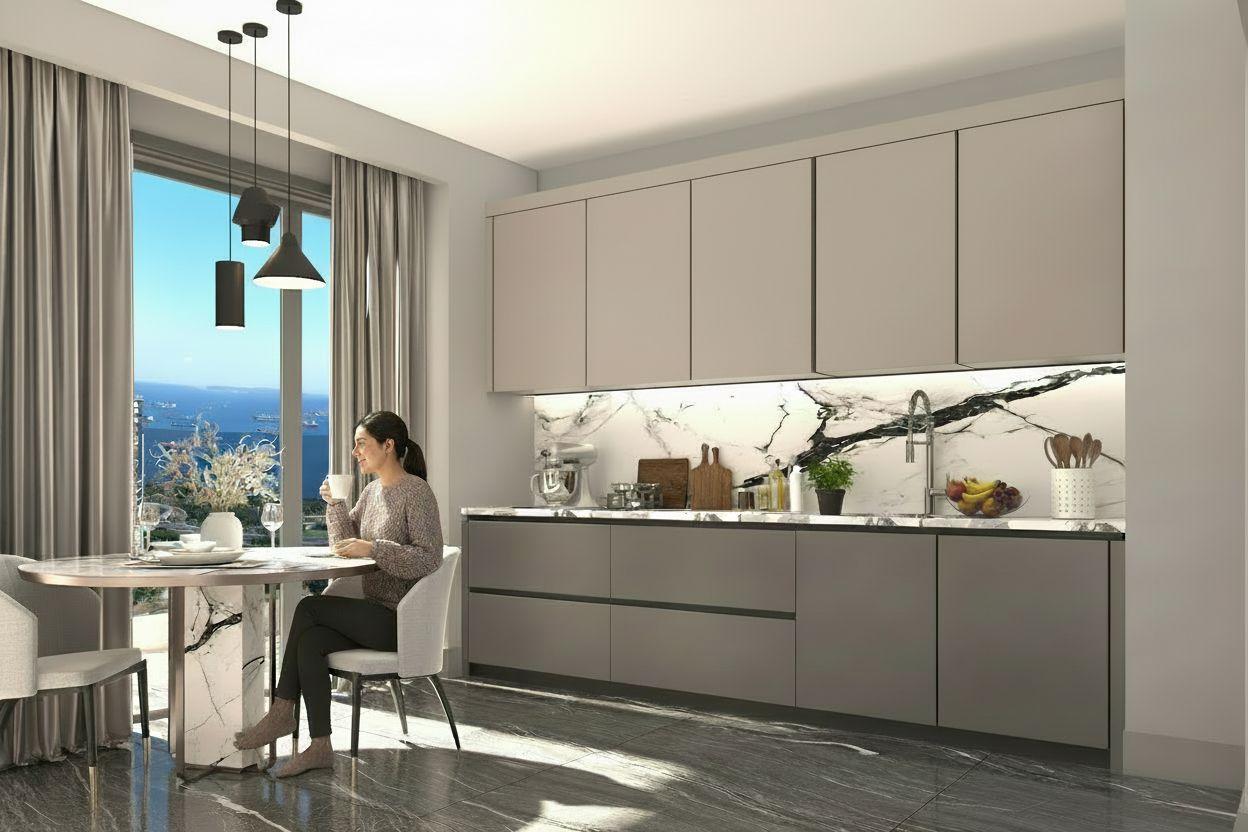 CE LA VI Crowne: Luxury 3.5+1 Apartment in Zeytinburnu - Suitable for Citizenship