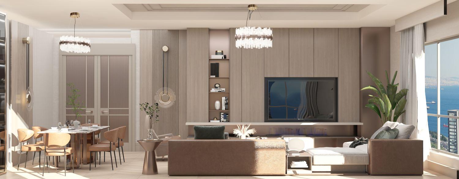 CE LA VI Crowne: Luxury 3.5+1 Apartment in Zeytinburnu - Suitable for Citizenship
