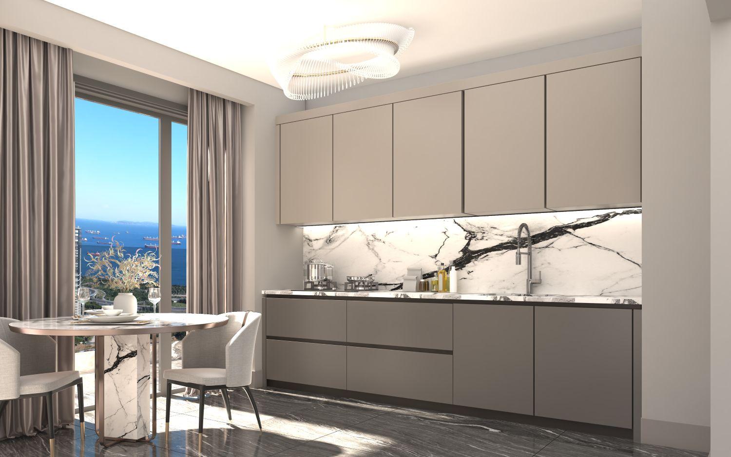CE LA VI Crowne: Luxury 3.5+1 Apartment in Zeytinburnu - Suitable for Citizenship
