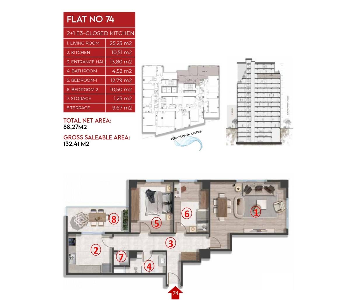 CE LA VI Del Mare: Luxury 2+1 Apartment in Zeytinburnu - Suitable for Citizenship