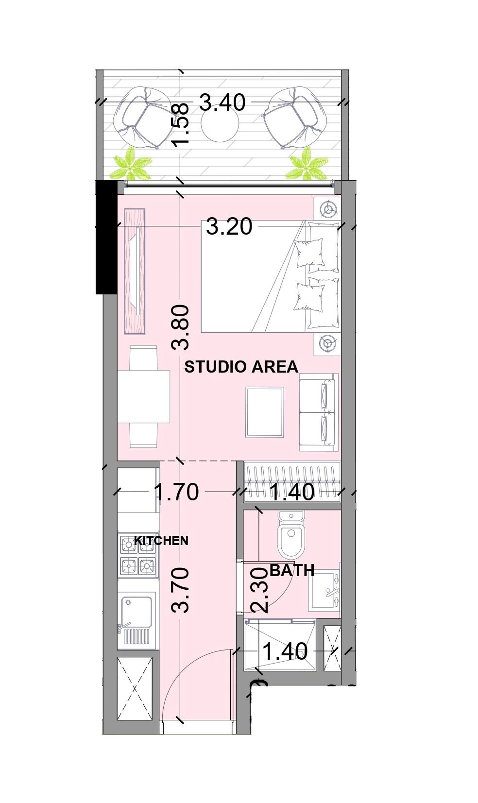 Celesto 3 by Tarrad - Studio - One Of The Cheapest Off Plan in Dubai