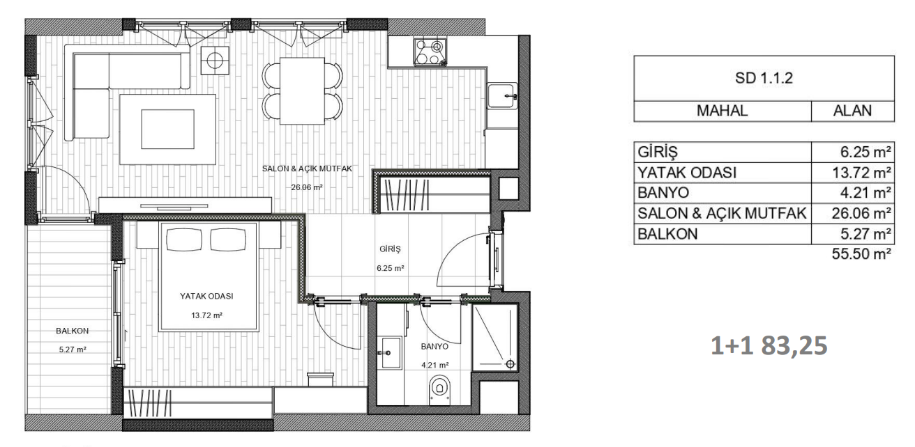 One Bedroom Apartment in Bahçelievler | Centric İstanbul