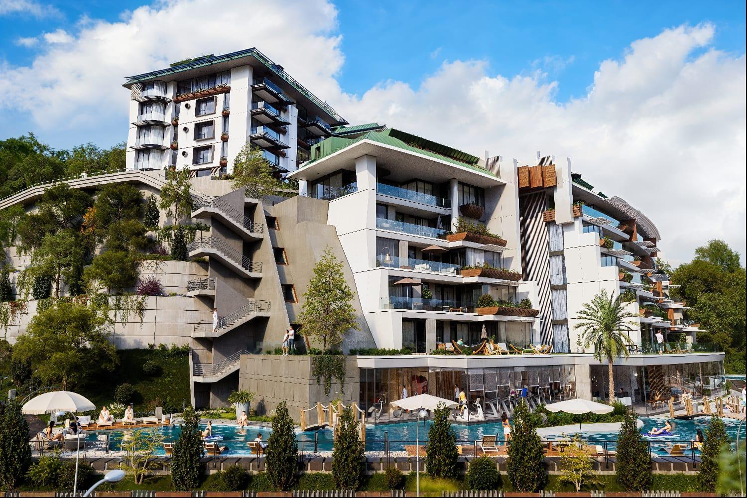 Çınar 107 Project Bosphorus View 3+1 Luxury Simplex Apartment - Suitable for Citizenship