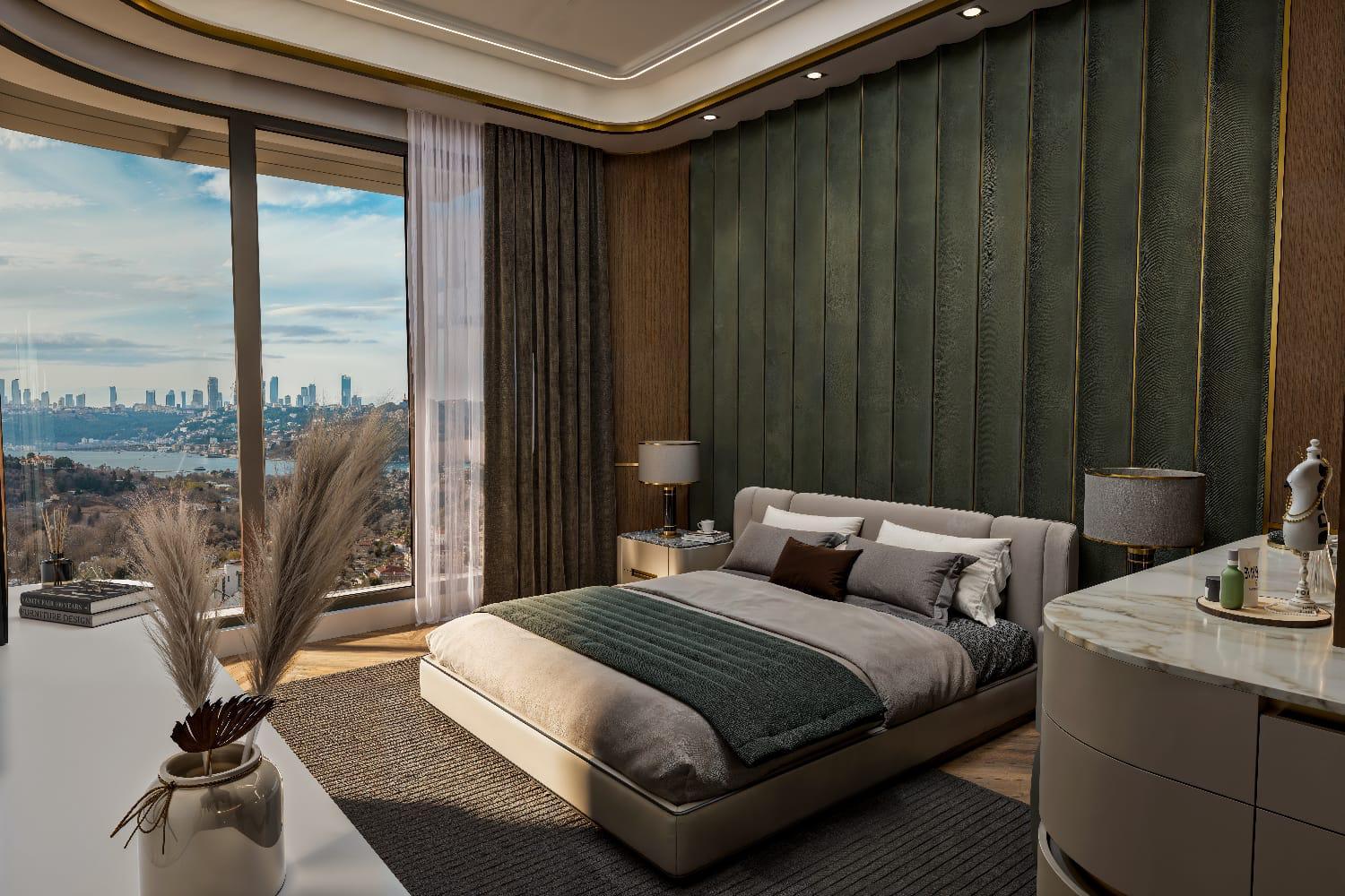 Çınar 107 Project Bosphorus View 3+1 Luxury Simplex Apartment - Suitable for Citizenship
