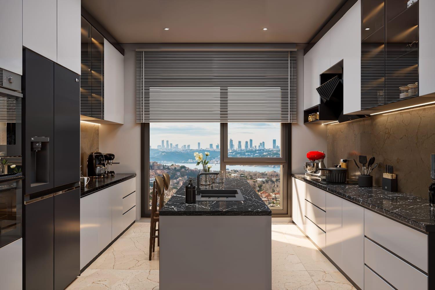 Çınar 107 Project Bosphorus View 3+1 Luxury Simplex Apartment - Suitable for Citizenship