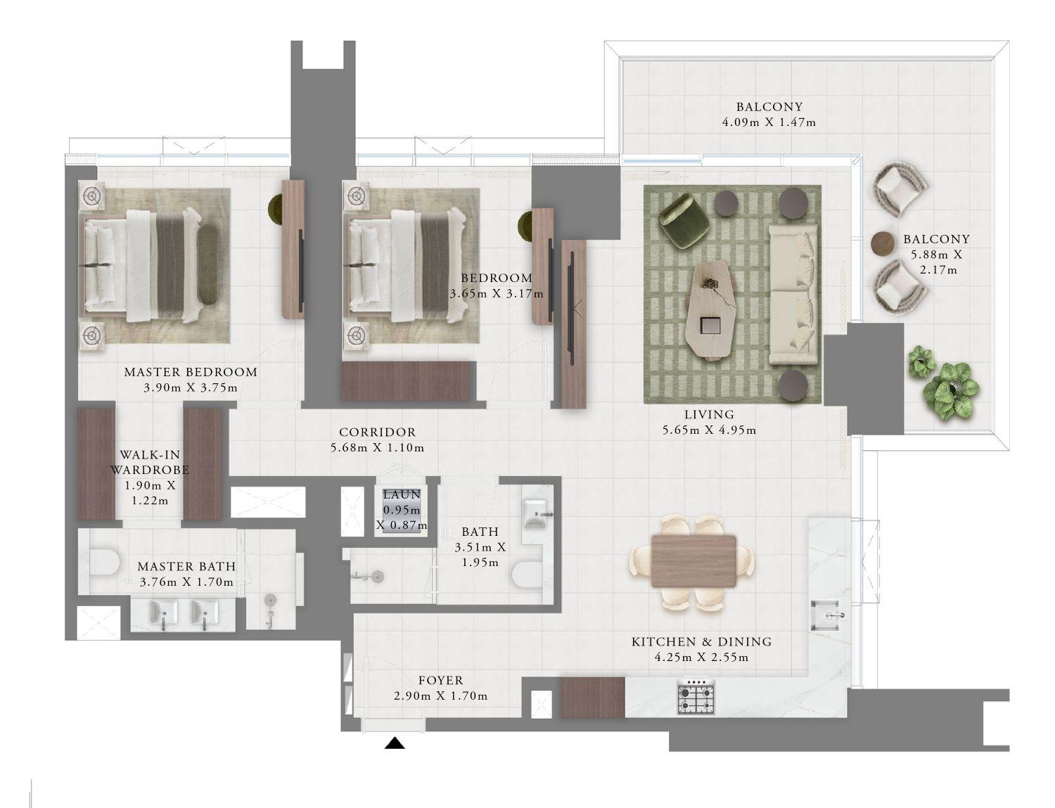 Creek Bay at Dubai Creek Harbour - 2 Odalı Daire - Emaar Güvencesiyle Yatırım Fırsatı