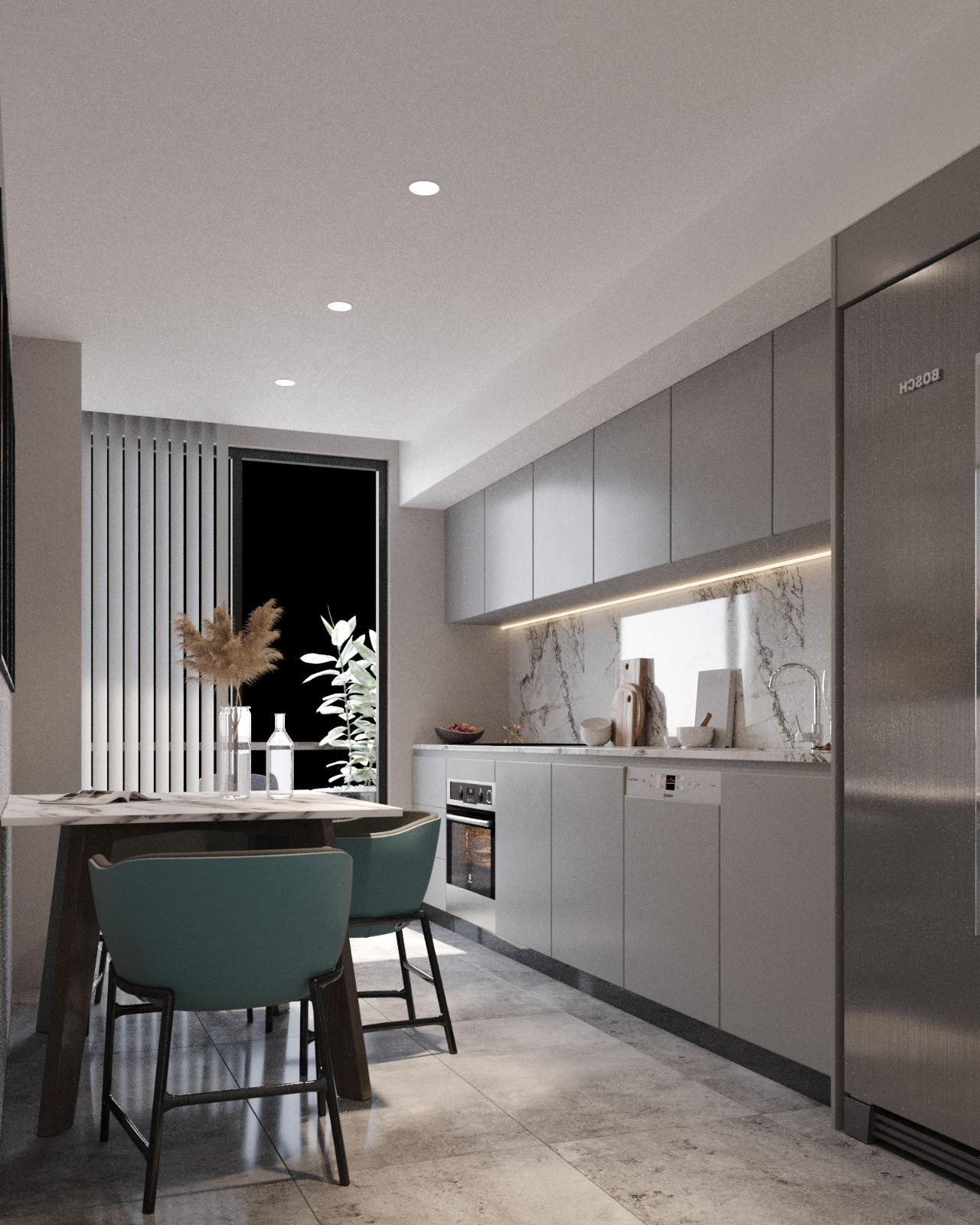 شقة حديثة بثلاث غرف نوم للبيع في أومرانية – مناسبة للجنسية