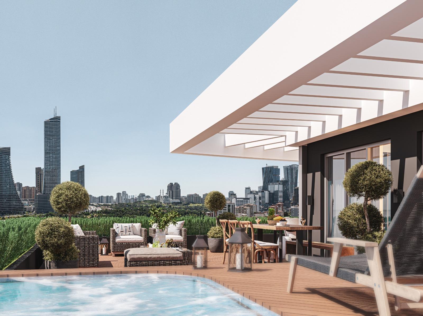 شقة حديثة بثلاث غرف نوم للبيع في أومرانية – مناسبة للجنسية