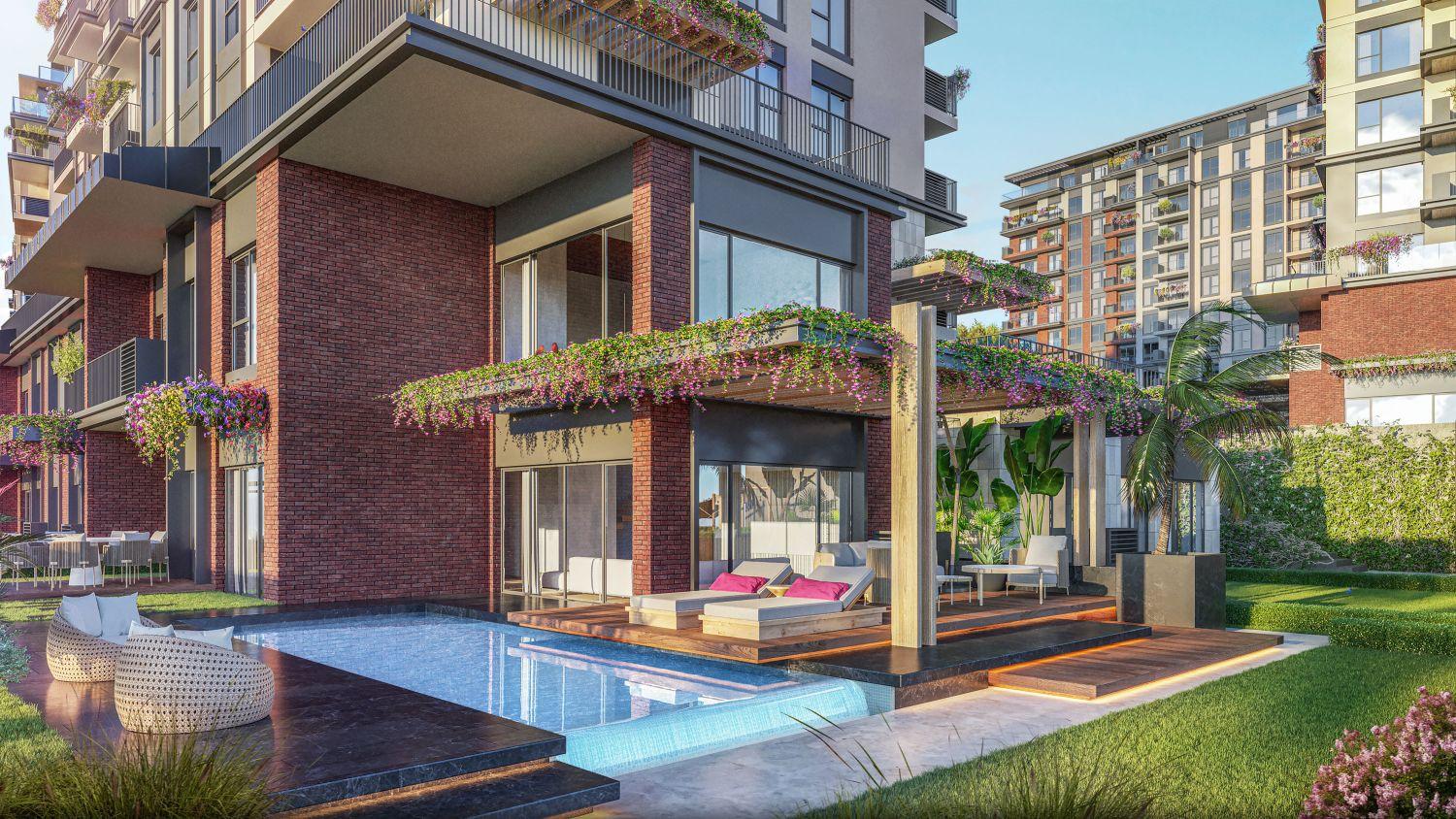 1+1 Apartment Near Metro in DAP Yeni Levent Project - Suitable for Citizenship