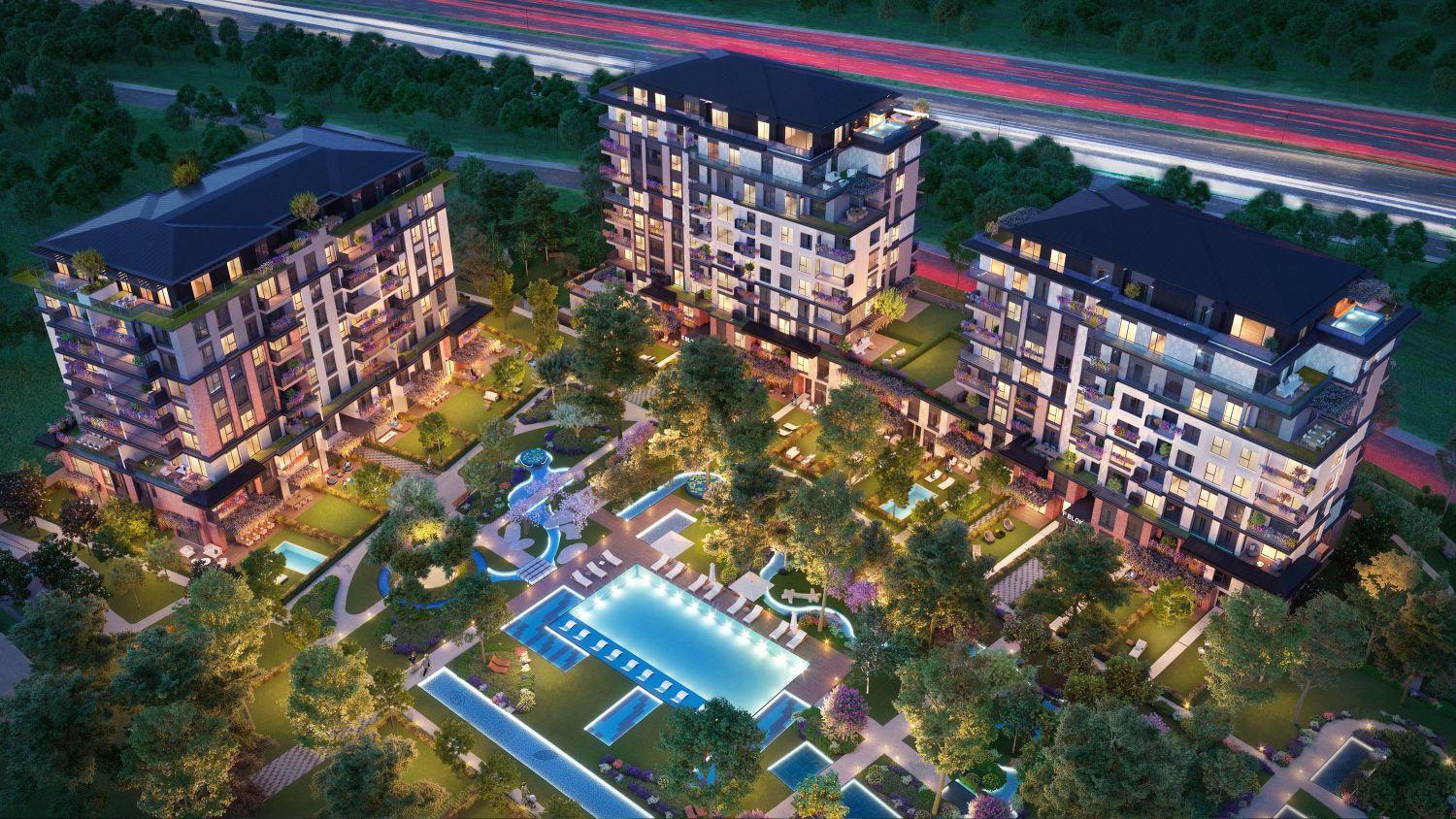 1+1 Apartment Near Metro in DAP Yeni Levent Project - Suitable for Citizenship