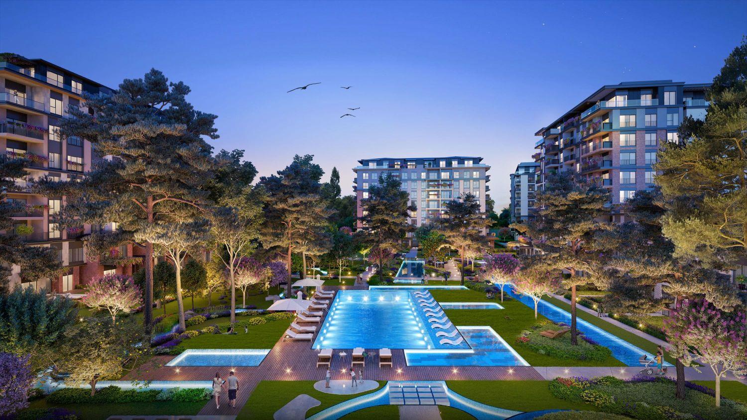 1+1 Apartment Near Metro in DAP Yeni Levent Project - Suitable for Citizenship