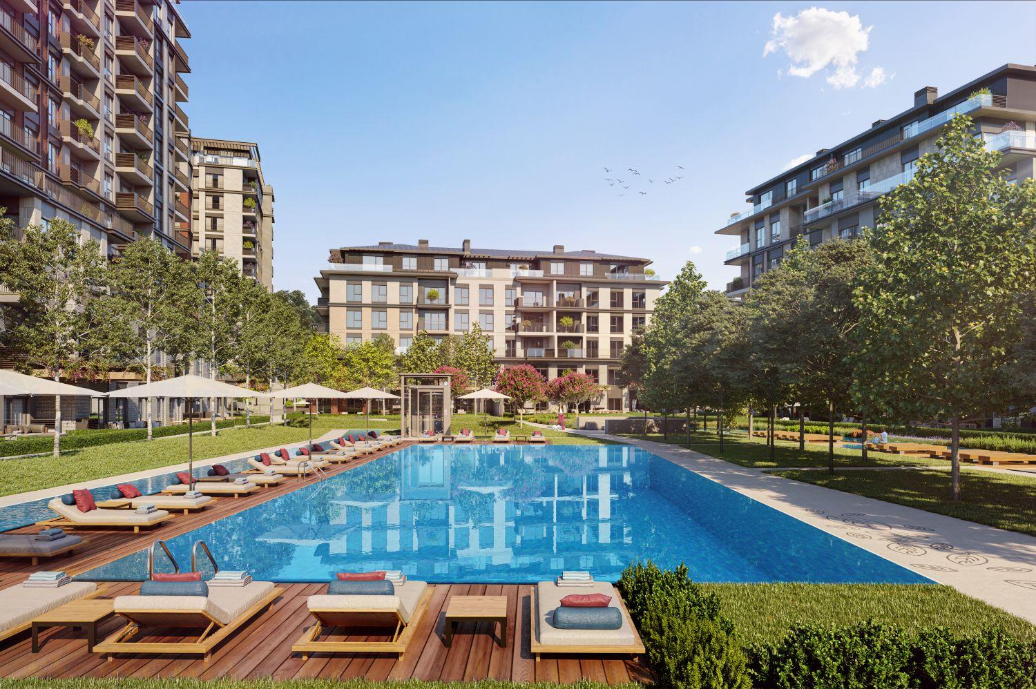 1+1 Apartment Near Metro in DAP Yeni Levent Project - Suitable for Citizenship
