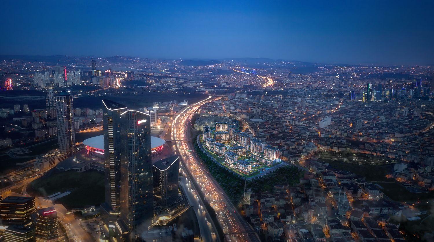 1+1 Apartment Near Metro in DAP Yeni Levent Project - Suitable for Citizenship