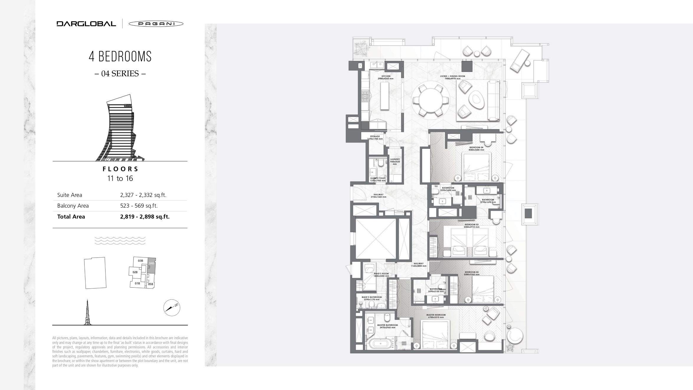 DaVinci Tower by Pagani - 4 Bedroom Tower