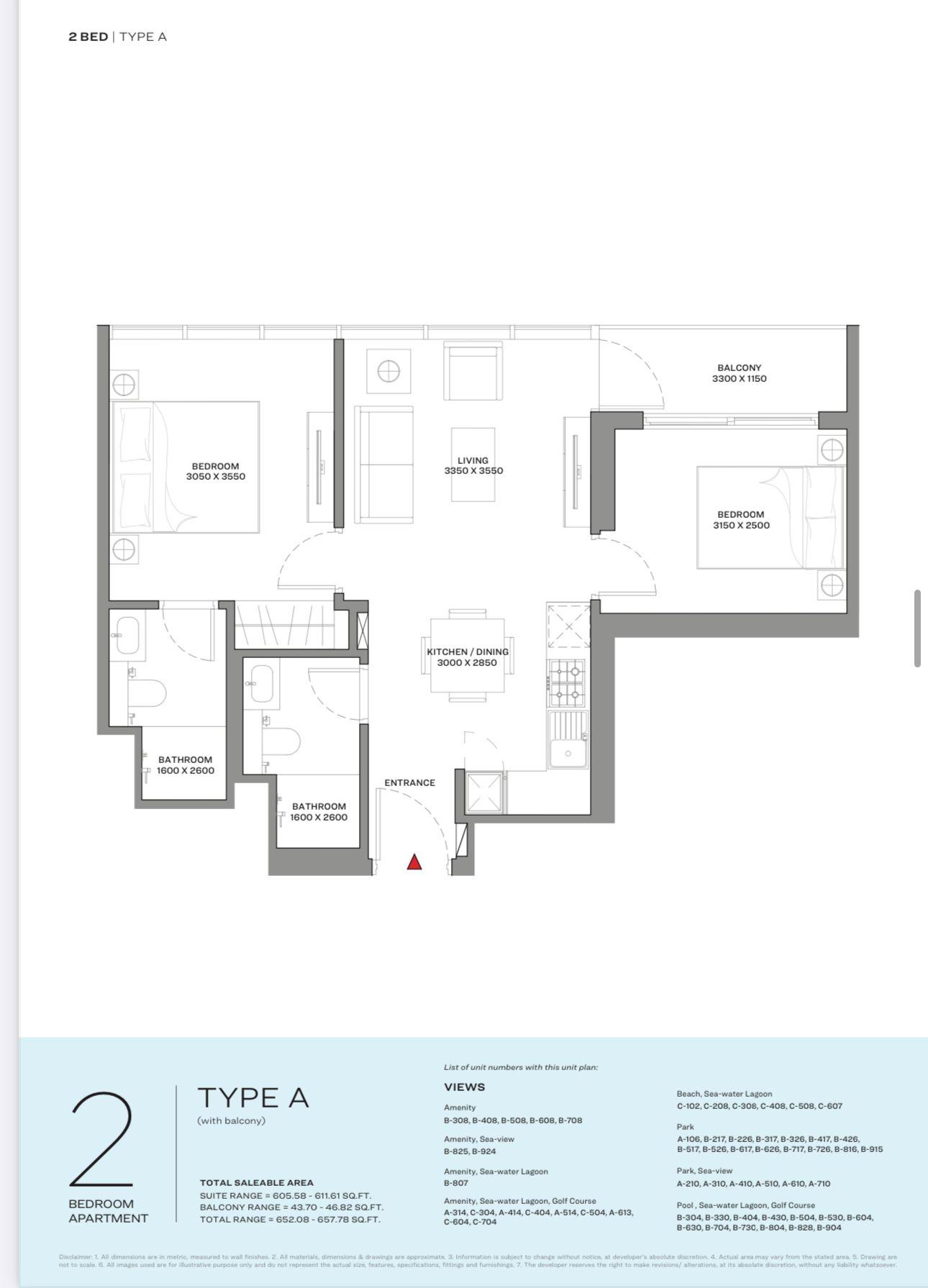 Delphine Beach Residences at Sobha Siniya Island - 2 Bedroom Apartment - Luxury Island Living