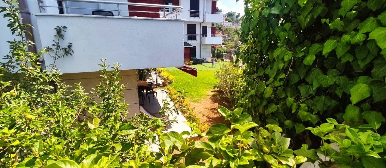 Luxury 3+1 Garden Duplex with Sea View for Rent in Sarıyer