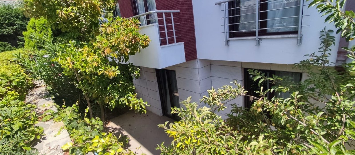 Luxury 3+1 Garden Duplex with Sea View for Rent in Sarıyer