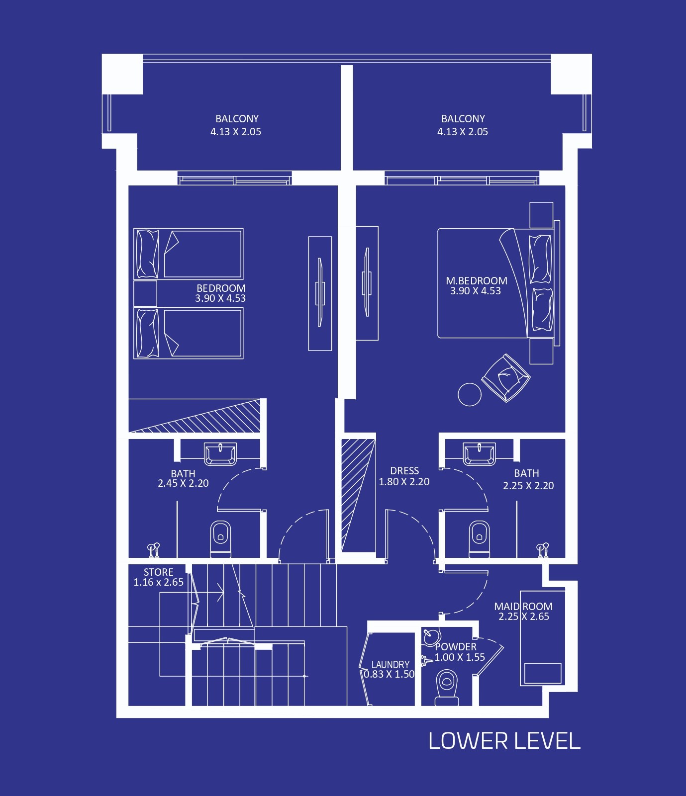 Eleganz 5 by Danube - 2 Bedroom Duplex Apartment