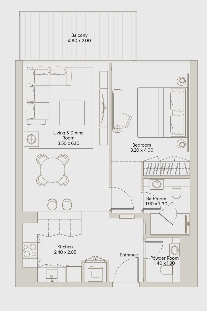 Eleve by Deyaar - 1 Bedroom Apartment