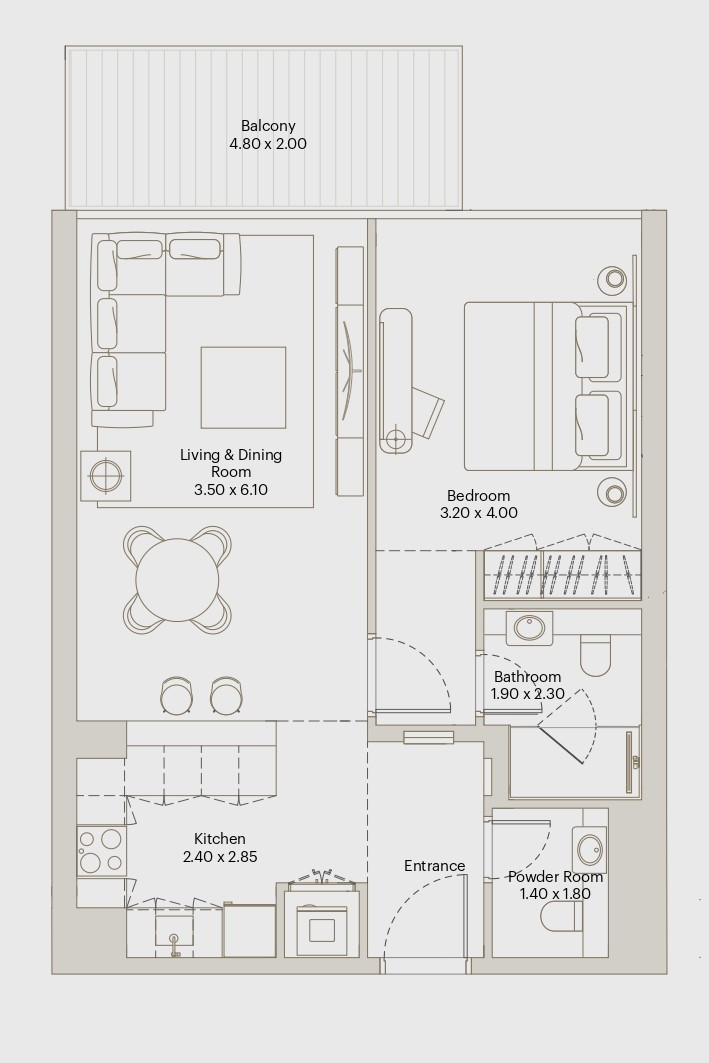 Eleve by Deyaar - 1 Bedroom Apartment