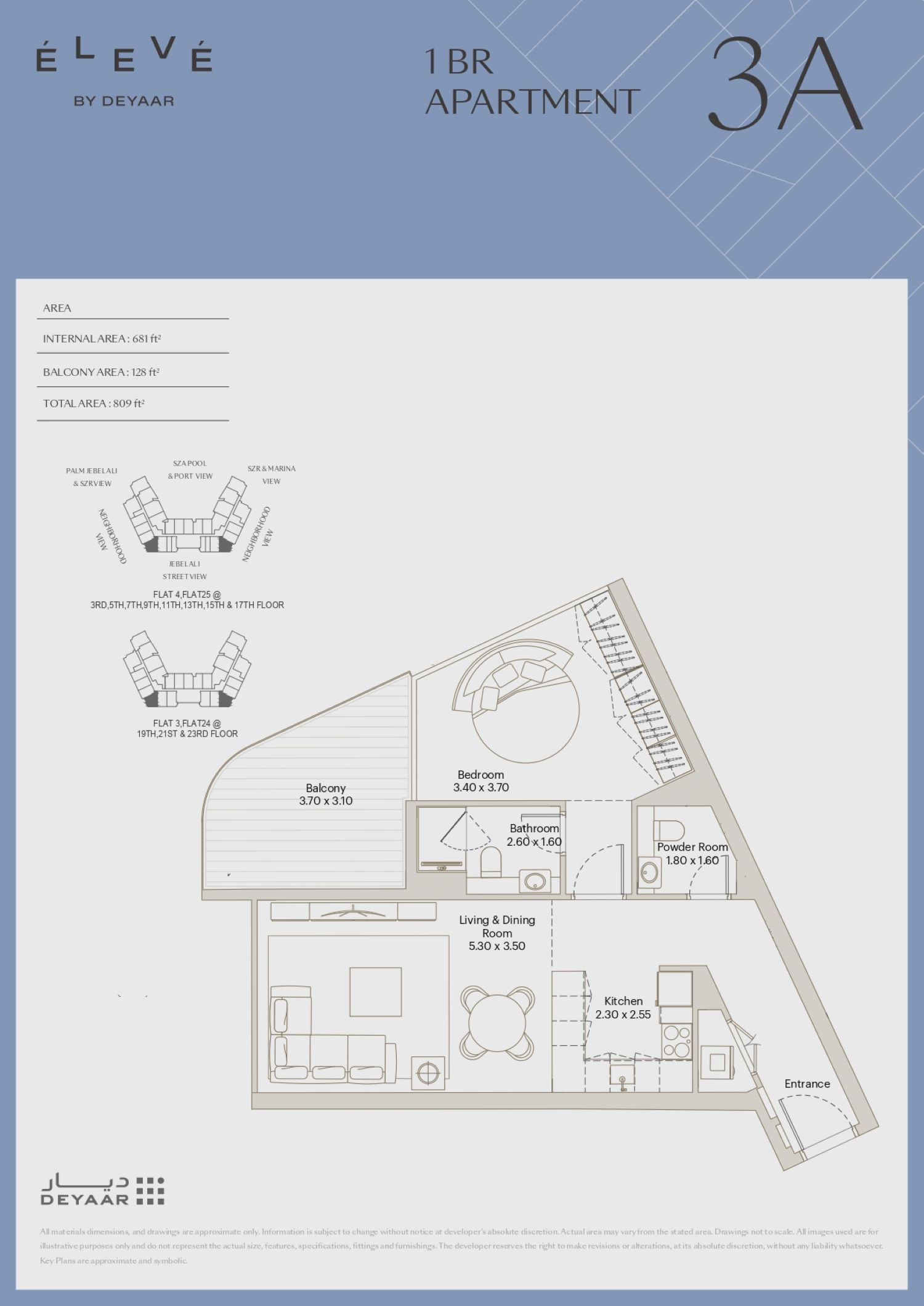 Eleve by Deyaar - 1 Bedroom Apartment