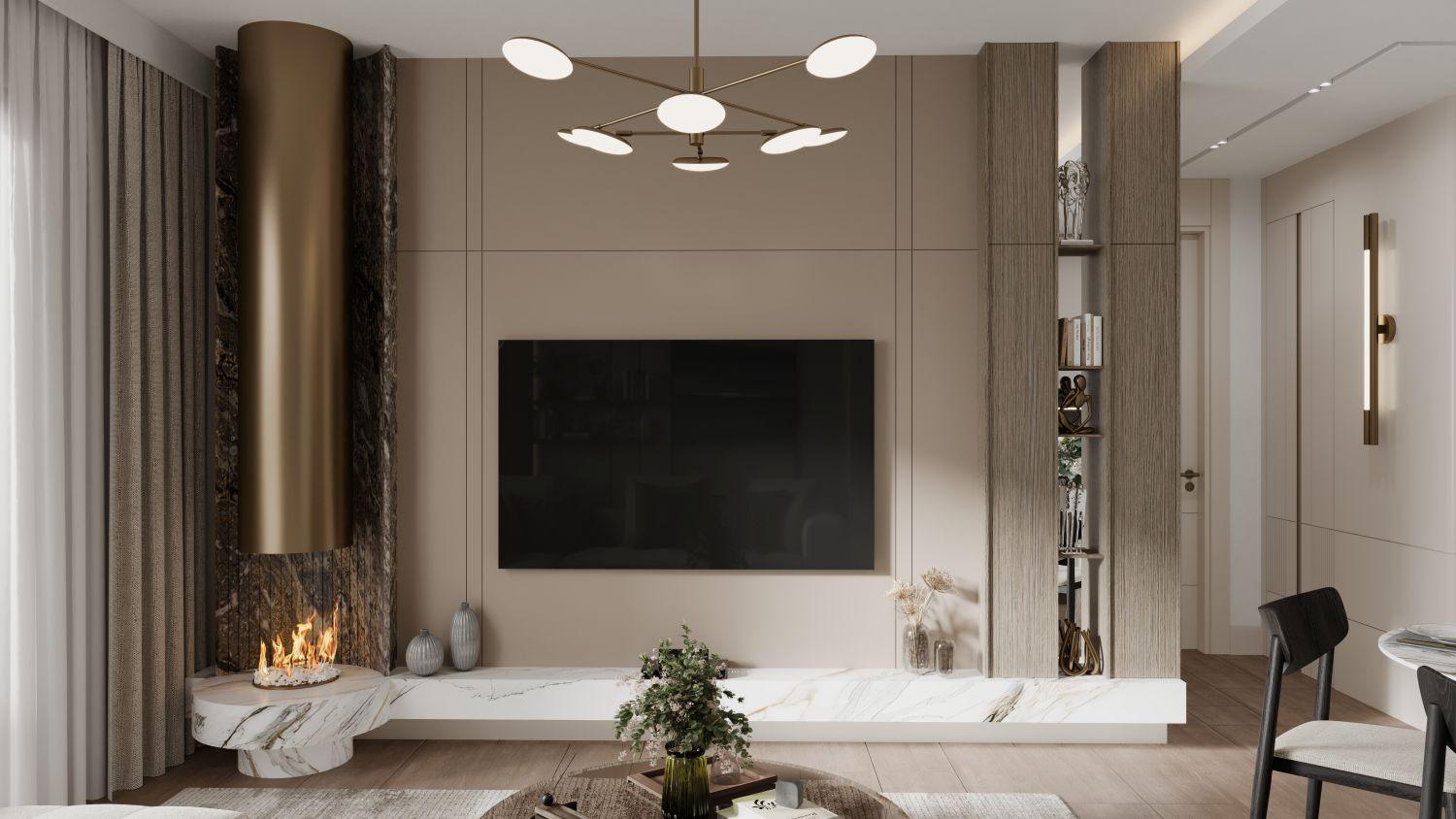 آپارتمان لوکس یک‌خوابه در اتیلر با کانسپت معماری افقی -  مناسب برای دریافت تابعیت