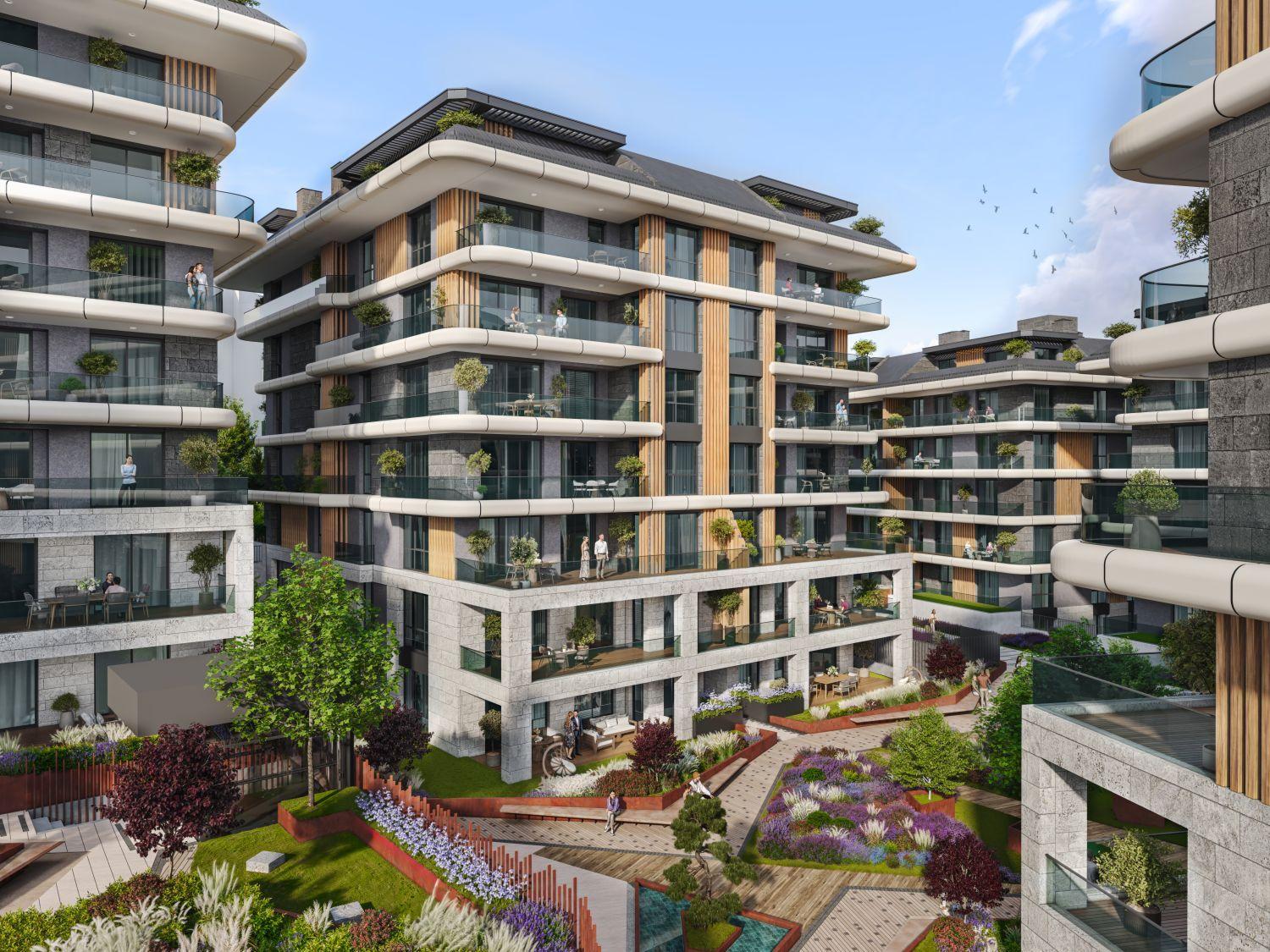 آپارتمان لوکس یک‌خوابه در اتیلر با کانسپت معماری افقی -  مناسب برای دریافت تابعیت