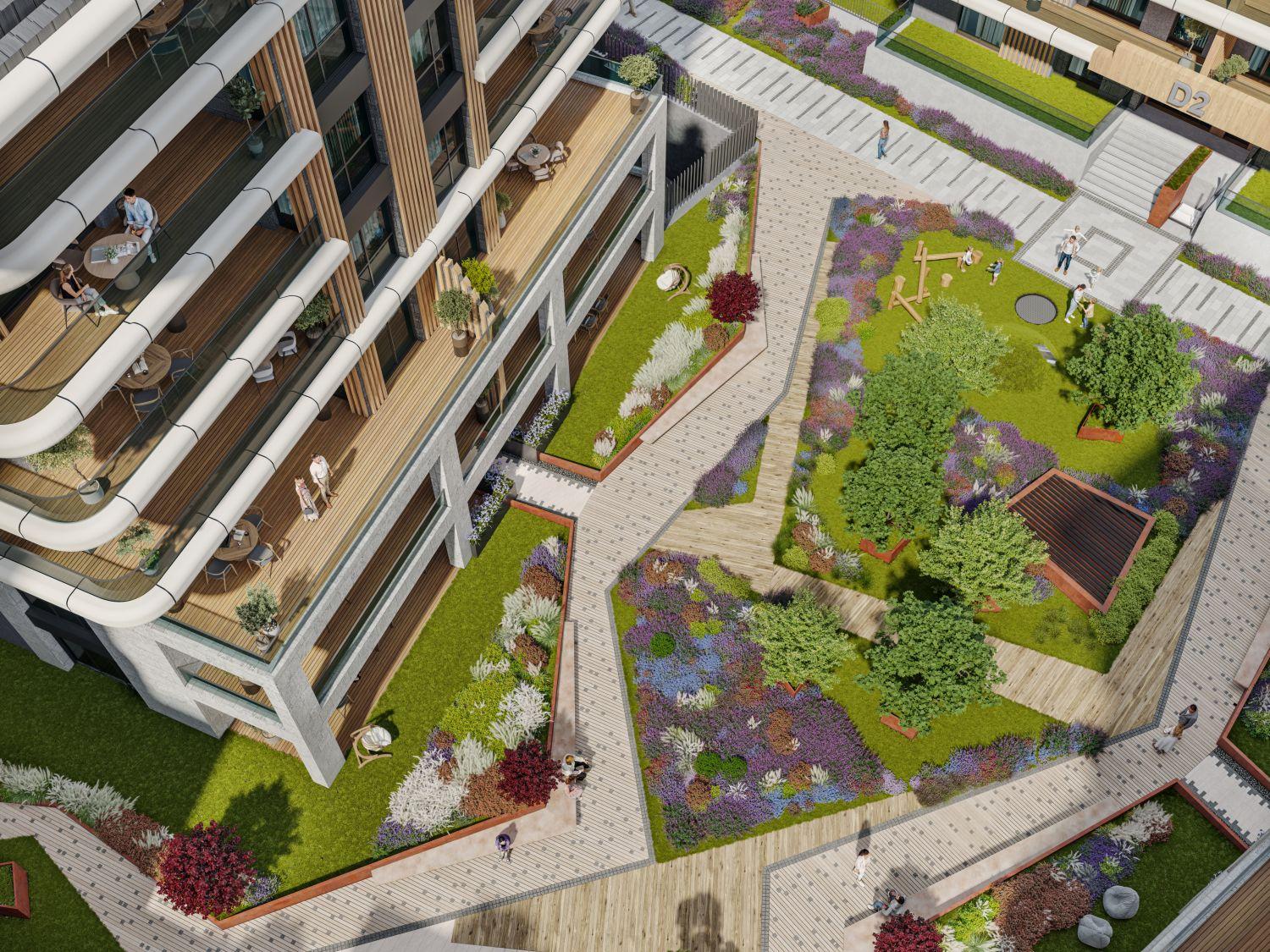 آپارتمان لوکس یک‌خوابه در اتیلر با کانسپت معماری افقی -  مناسب برای دریافت تابعیت