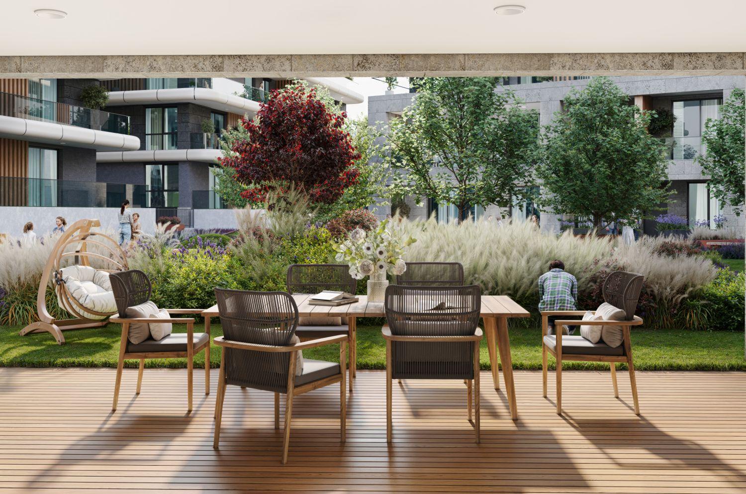 آپارتمان لوکس یک‌خوابه در اتیلر با کانسپت معماری افقی -  مناسب برای دریافت تابعیت