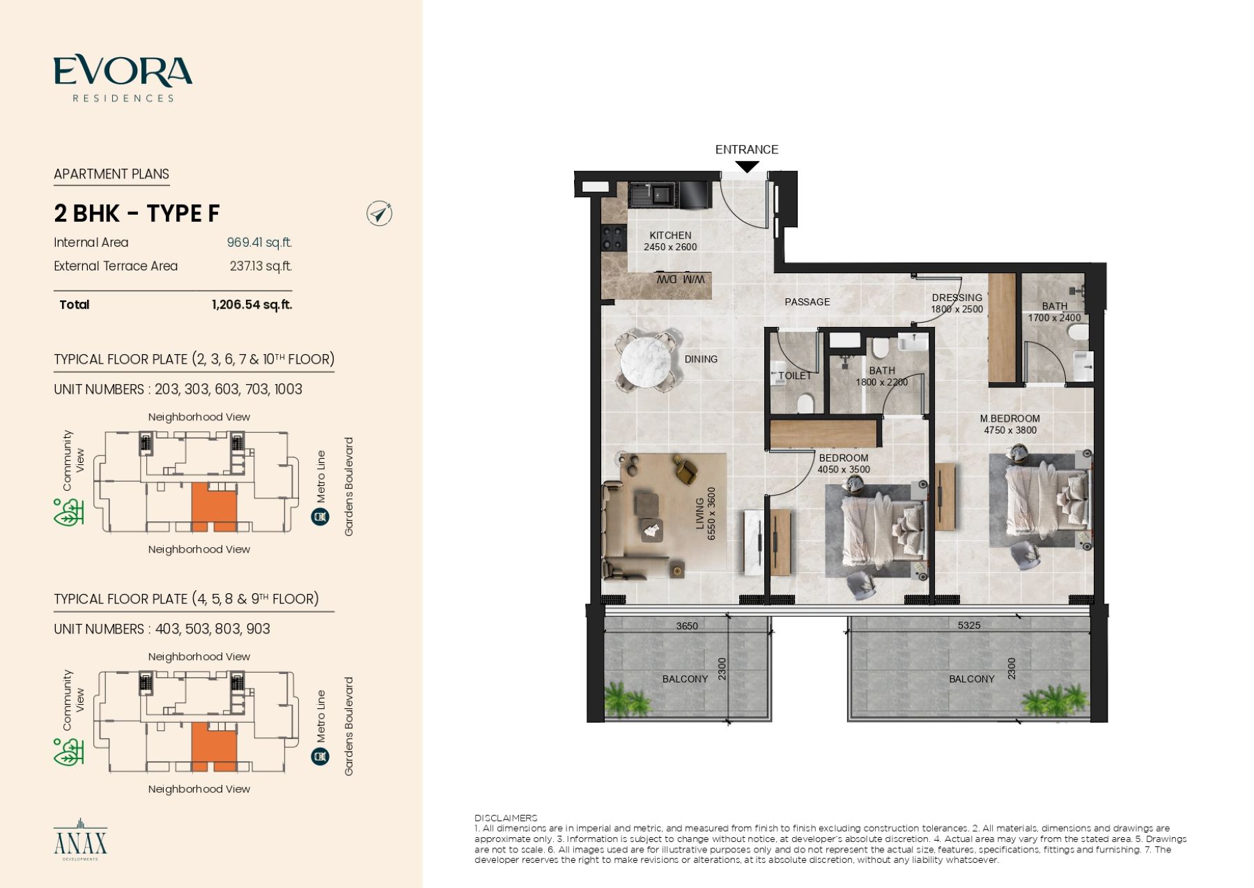 Evora Residences - 2 Bedroom Apartment