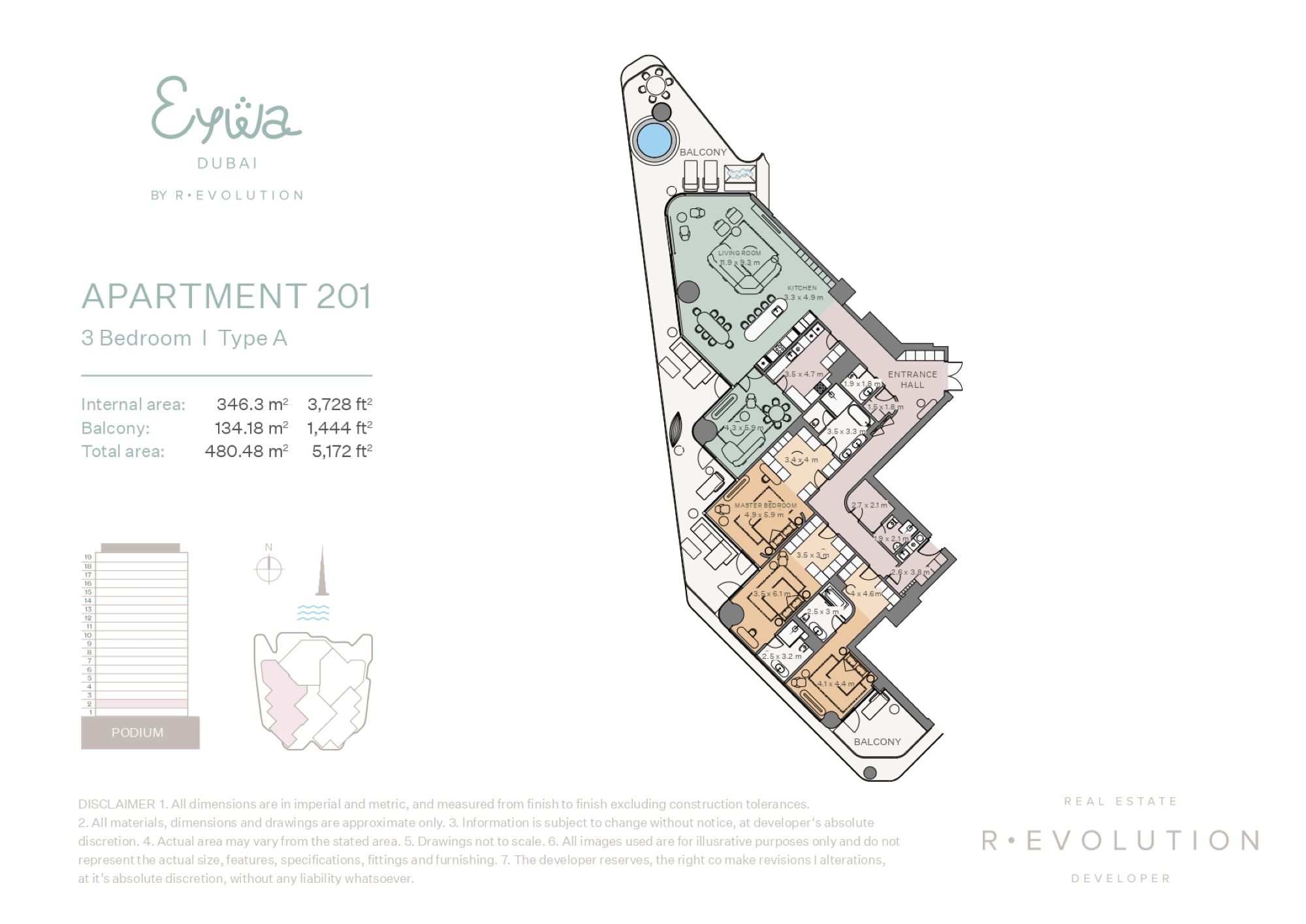EYWA - 3 Bedroom Apartment