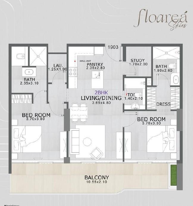 Floarea Skies - 2 Bedroom Apartment + Study Room - High Rental Yield Investment in JVC
