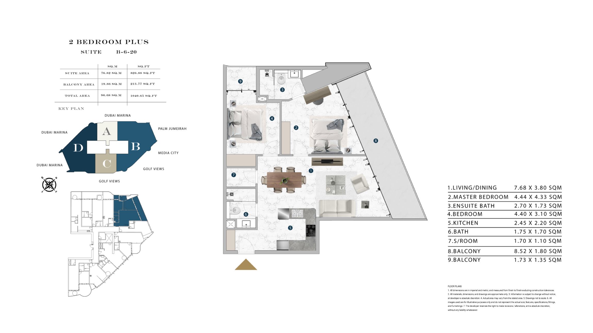 Franck Muller Vanguard by London Gate - 2 Bedroom Plus Apartment