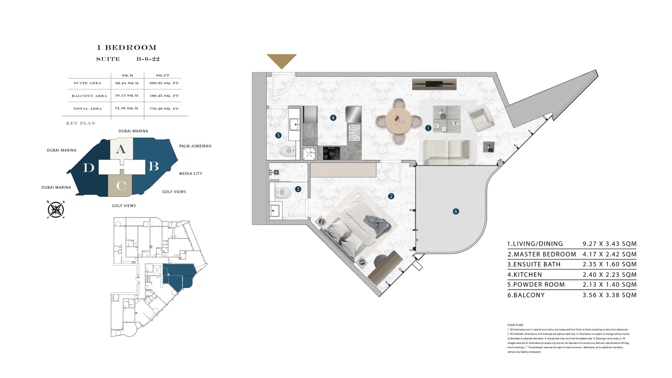 Franck Muller Vanguard by London Gate - 1 Bedroom Apartment