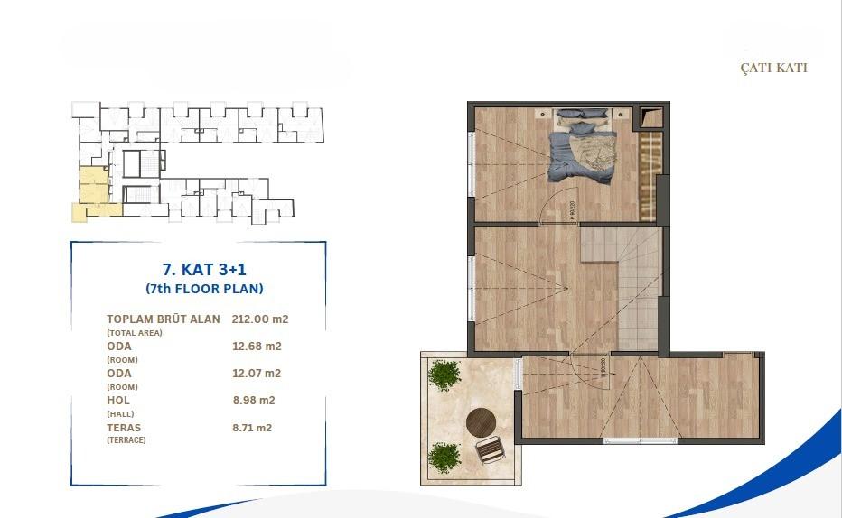 3+1 Duplex in Galleria Park Residence - A New Life Next to Mithat Paşa Park - Suitable for Citizenship