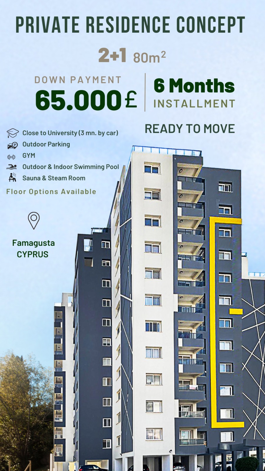 2+1 Daire Golden Residence | Menas Investment