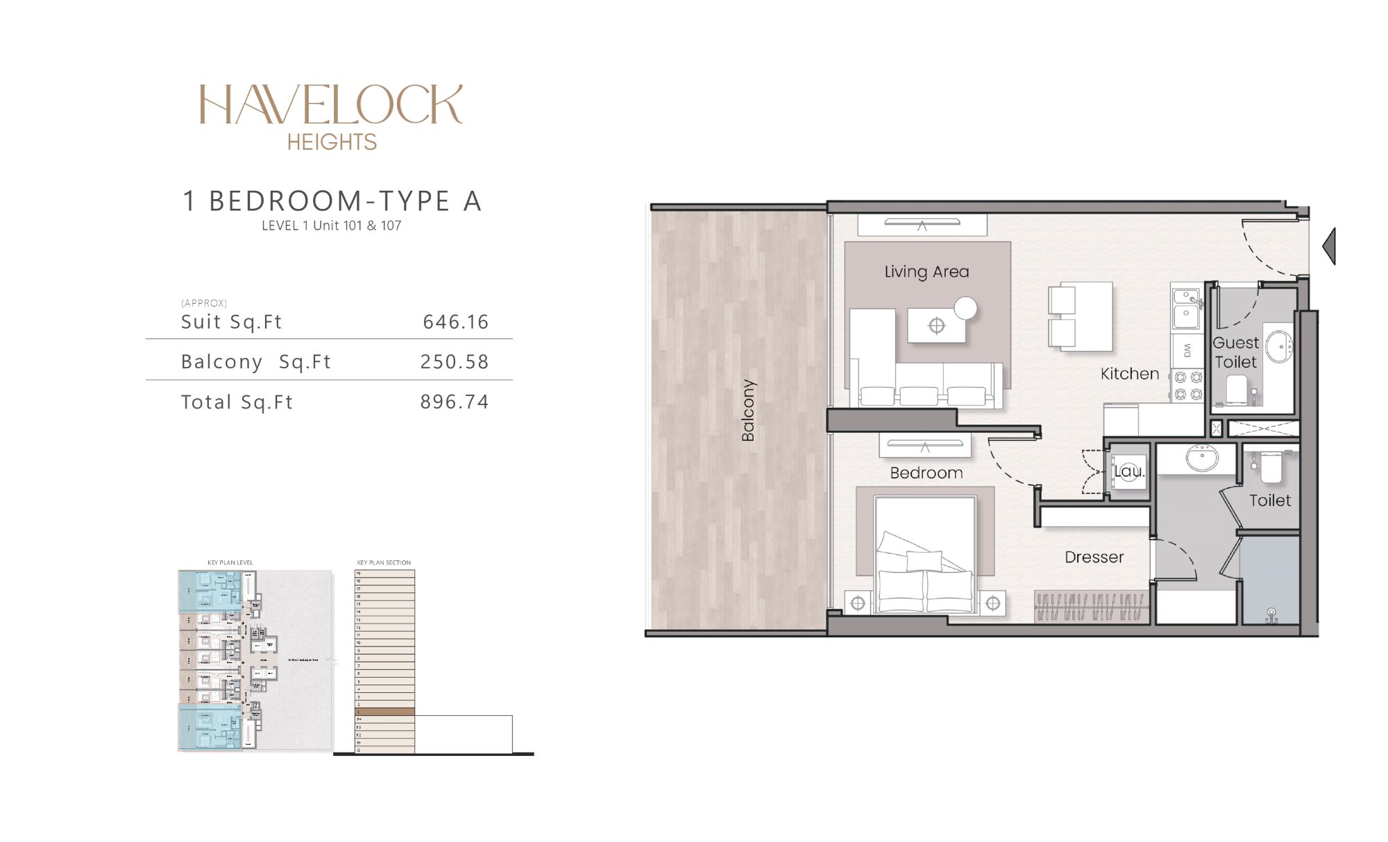 Havelock Heights - 1 Bedroom Apartment