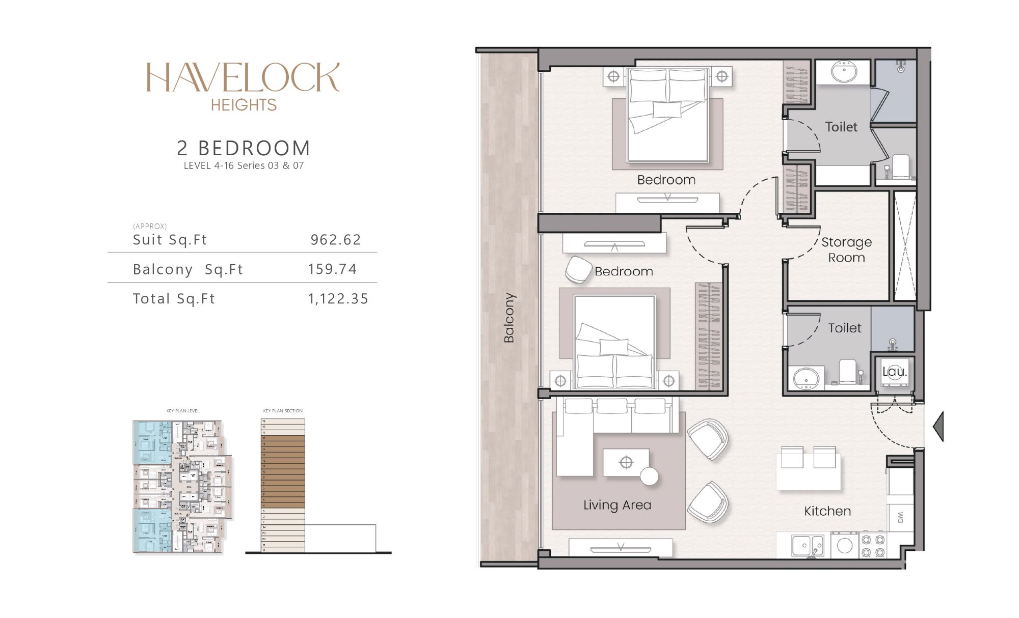 Havelock Heights - 2 Bedroom Apartment + Storage Room