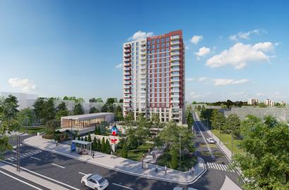 Luxury 2+1 Apartment Steps from Metro in Hayat City Mahmutbey - Eligible for Citizenship