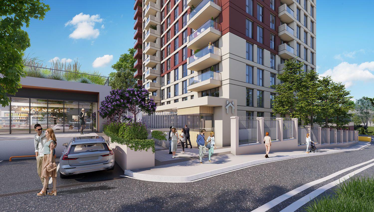 Luxury 2+1 Apartment Steps from Metro in Hayat City Mahmutbey - Eligible for Citizenship